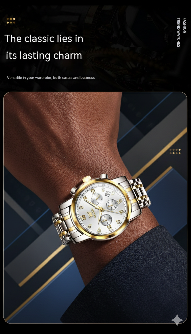 Orologio gold-white-blue-black - dadalovestore