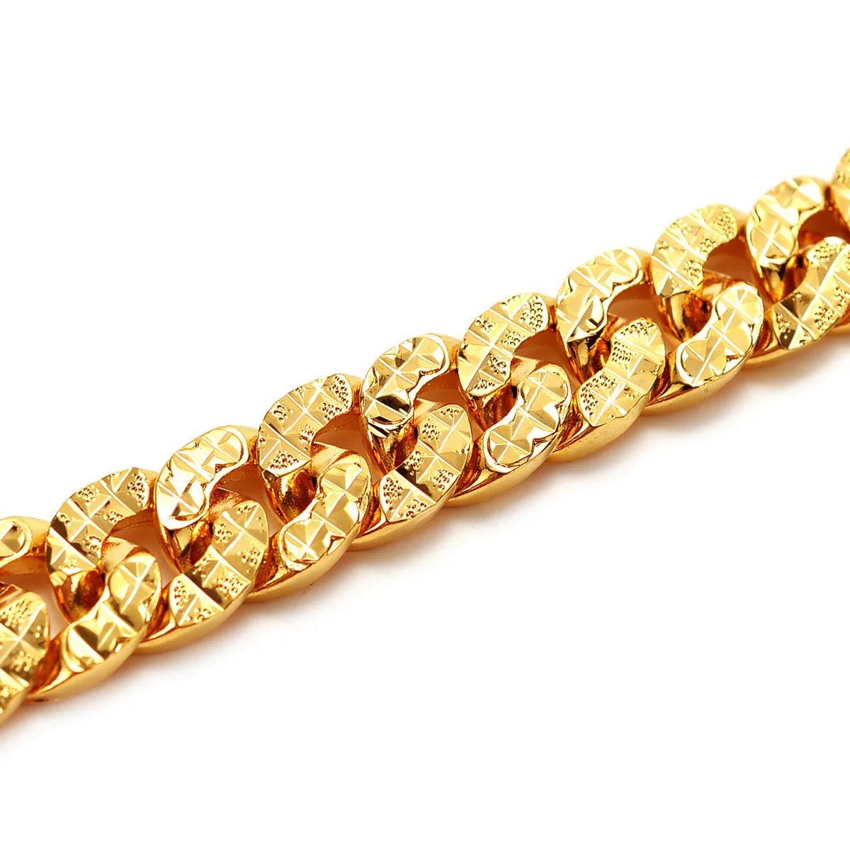 Gold Bracelet 
24K Light Luxury Fashion Men's Wrist Chain - dadalovestore